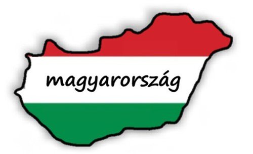 Auto Aufkleber, Car Sticker "Magyarország" Ungarn, Hungary. Konturgeschnitten. (ca. 22x16 cm) von Werbetechnik Sotirios Papoutsis