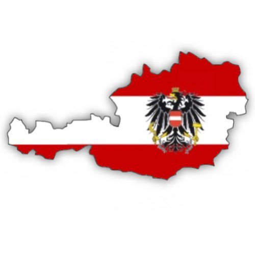 Auto Aufkleber, Car Sticker Österreich, Austria. Konturgeschnitten. (ca. 22 cm) von Werbetechnik Sotirios Papoutsis