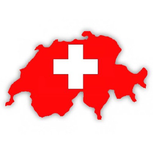 Auto Aufkleber, Car Sticker "Schweiz" Switzerland. Konturgeschnitten. (ca. 22x18 cm) von Werbetechnik Sotirios Papoutsis