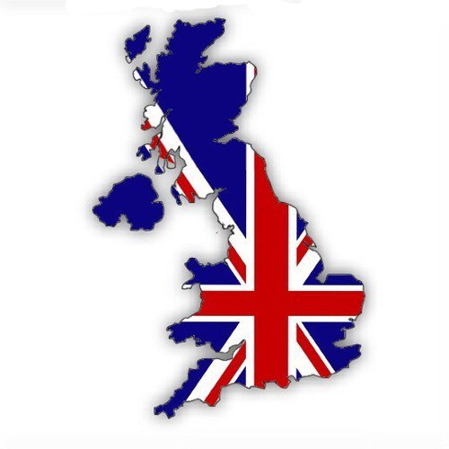 Auto Aufkleber, Car Sticker "United Kingdom" Großbritannien, Vereinigtes Königreich. Konturgeschnitten. (ca. 11x8 cm) von Werbetechnik Sotirios Papoutsis