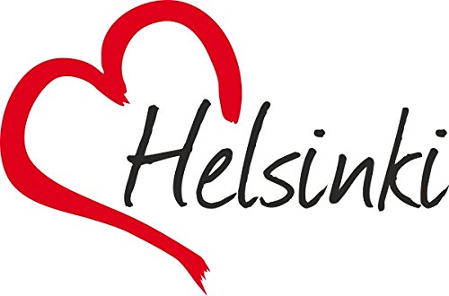 Auto Aufkleber " HELSINKI " Stadt Finnland ca.9x14cm konturgeschnitten von Werbetechnik Sotirios Papoutsis