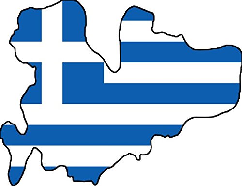 Werbetechnik Sotirios Papoutsis Auto Aufkleber Mykonos Insel Griechenland Sticker Konturgeschnitten (ca 11 cm) von Homry