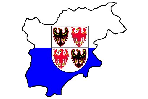 Werbetechnik Sotirios Papoutsis Trentino Region Italien Südtirol Sticker Konturgeschnitten (ca 11x10 cm) von Homry