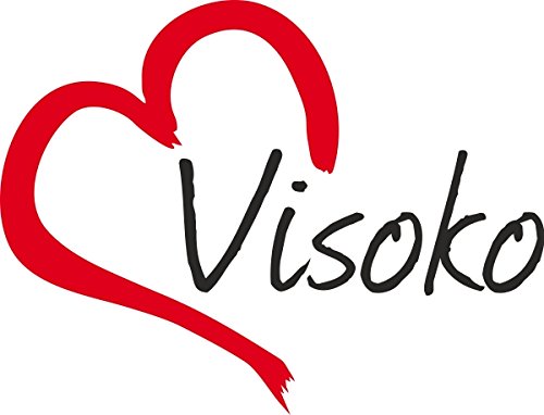 Auto Aufkleber " VISOKO " Stadt Bosnien und Herzegowina ca.9x12cm konturgeschnitten von Werbetechnik Sotirios Papoutsis