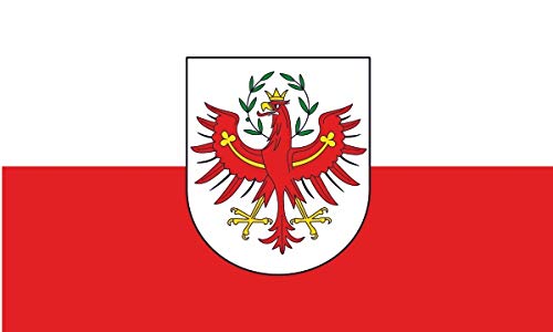 Werbetechnik Sotirios Papoutsis 2X Auto Aufkleber Tirol - Flagge 2X Car Sticker Fahne Österreich Bundesland (ca. 8x5 cm) von Werbetechnik Sotirios Papoutsis