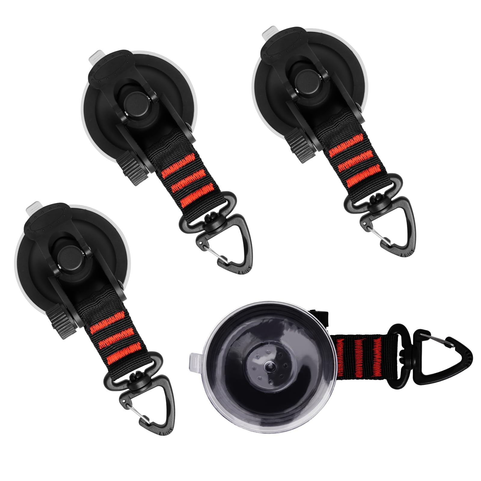 Werownsgso 4 Stück Saugnapf Befestigung Haken,Saughaken Extra Stark mit 360° Drehbarem D-Ring Gurthaken,Multifunktionaler Saugnäpfe Haken Ankerwerkzeug für Wohnmobil Camping Auto Sonnensegel Balkon Werownsgso 4 Stück Saugnapf Befestigung Haken,Saughaken Extra Stark mit 360° Drehbarem D-Ring Gurthaken,Multifunktionaler Saugnäpfe Haken Ankerwerkzeug für Wohnmobil Camping Auto Sonnensegel Balkon von Werownsgso