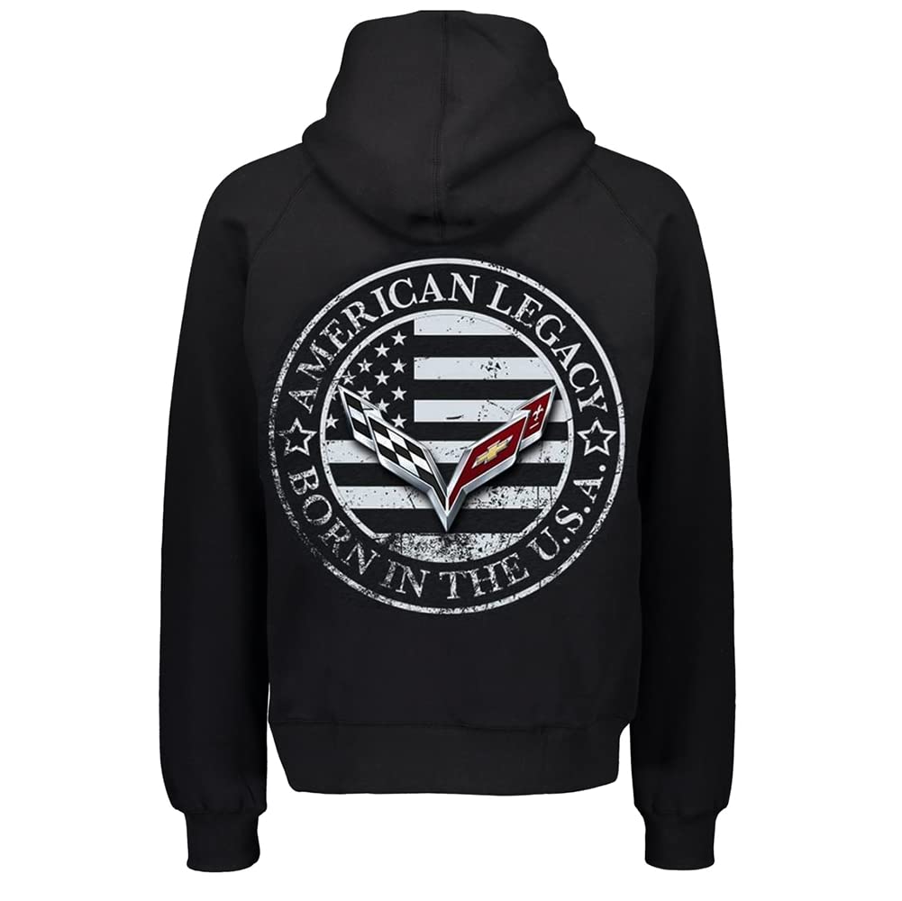 C7 Corvette Born in The USA American Legacy Kapuzenjacke mit Reißverschluss, Schwarz Large Schwarz 28106615 C7 Corvette Born in The USA American Legacy Kapuzenjacke mit Reißverschluss, Schwarz Large Schwarz 28106615 von West Coast Corvette