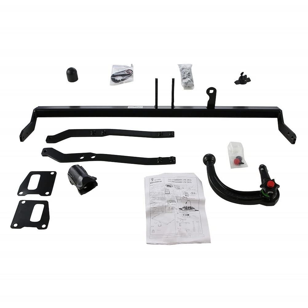 Westfalia Abnehmbare Anhängerkupplung für Renault Scenic (BJ 07/2003-08/2016), Renault Megane Fließheck (BJ 11/2002-11/2008), Megane 5-Türer (BJ 11/2008-01/2016), Megane Coupe (BJ 01/2009-08/2015) von WESTFALIA Automotive