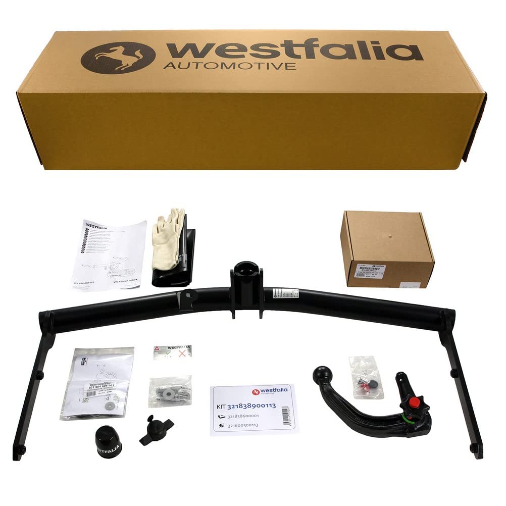 Westfalia Abnehmbare Anhängerkupplung für VW Touran (inkl Cross) (BJ 03/2003-09/2015) - im Set mit 13-pol. fzg.-spez. Westfalia Elektrosatz von Westfalia Automotive