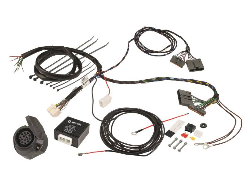 Westfalia Elektrosatz 13-polig und fahrzeugspezifisch für Renault Trafic Kasten (ab BJ 10/14), Opel Vivaro Kasten (ab BJ 09/14), Fiat Talento (ab BJ 07/16), Nissan NV 300 (ab BJ 01/16) von WESTFALIA Automotive