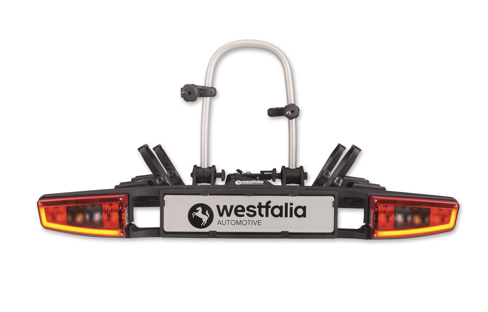 Westfalia Bikelander Fahrradträger für die Anhängerkupplung | Kupplungsträger für 2 Fahrräder | E-Bike geeignet | zusammenklappbar | LED-Hybrid-Leuchten, Schwarz,Silber Westfalia Bikelander Fahrradträger für die Anhängerkupplung | Kupplungsträger für 2 Fahrräder | E-Bike geeignet | zusammenklappbar | LED-Hybrid-Leuchten, Schwarz,Silber von Westfalia Automotive