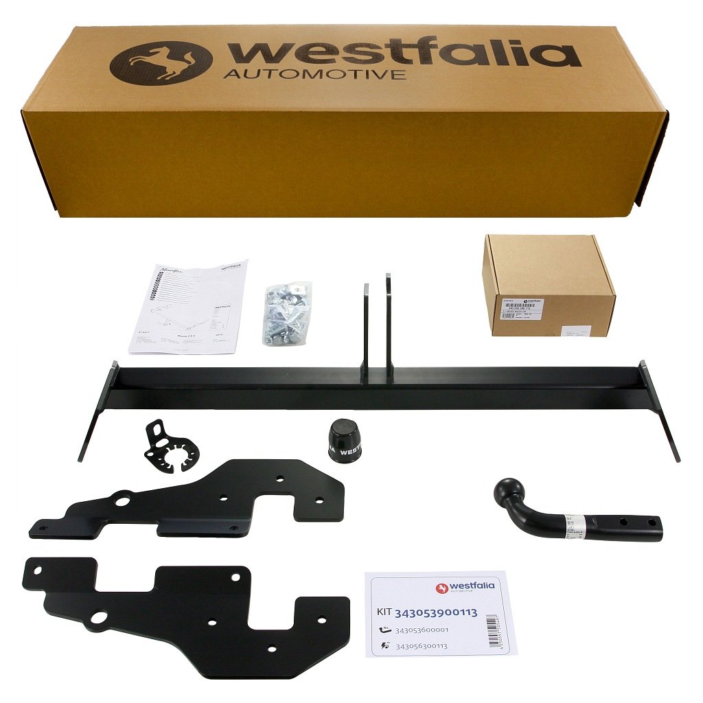 Westfalia Starre Anhängerkupplung für Mazda CX5 (BJ 04/2012 - 04/2017) im Set mit 13-poligem fahrzeugspezifischen Westfalia Elektrosatz von Westfalia Automotive