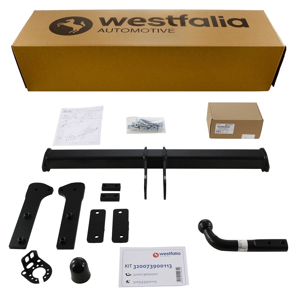 Westfalia Starre Anhängerkupplung für Volvo V70 (mit Niveauregulierung) (BJ 09/2007-04/2016), Volvo XC70 (ohne Niveauregulierung) - im Set mit 13-pol. fzg.-spez. Westfalia Elektrosatz von Westfalia Automotive