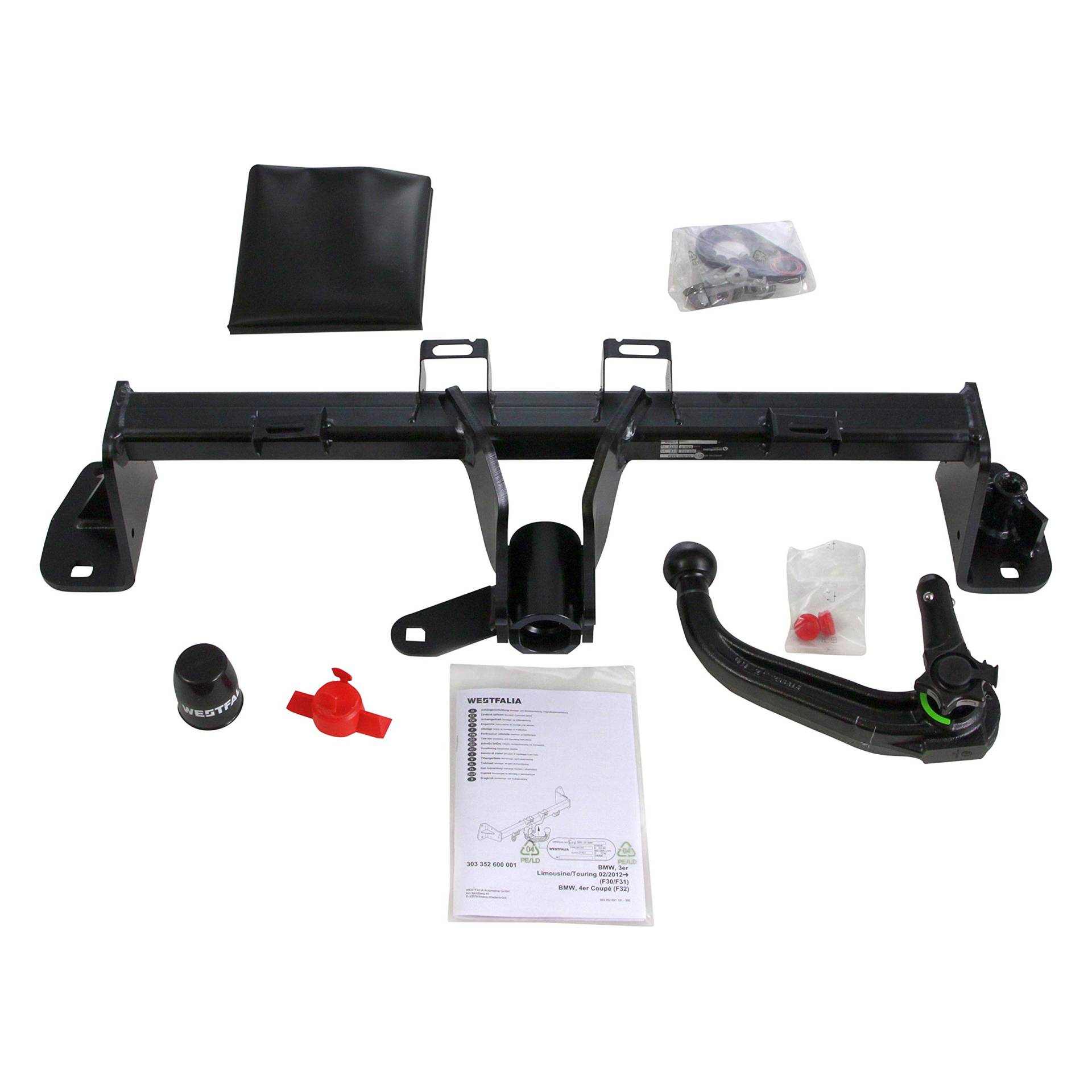 Westfalia abnehmbare Anhängerkupplung für BMW 3er Touring (F31) (09/12-06/19), 3er Limousine (F30) (02/12-11/18), 4er Coupé/Cabrio (F32/F33) (10/13-11/20), 4er Grand Coupé (F36) (06/14-06/21) von WESTFALIA Automotive