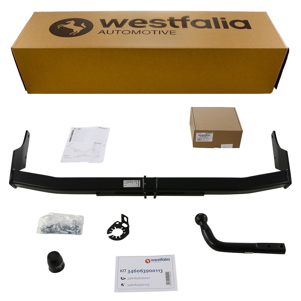 Westfalia starre Anhängerkupplung für Hyundai IX 20 (BJ 11/2010-07/2019) - im Set mit 13-pol. fzg.-spez. Westfalia Elektrosatz von Westfalia Automotive