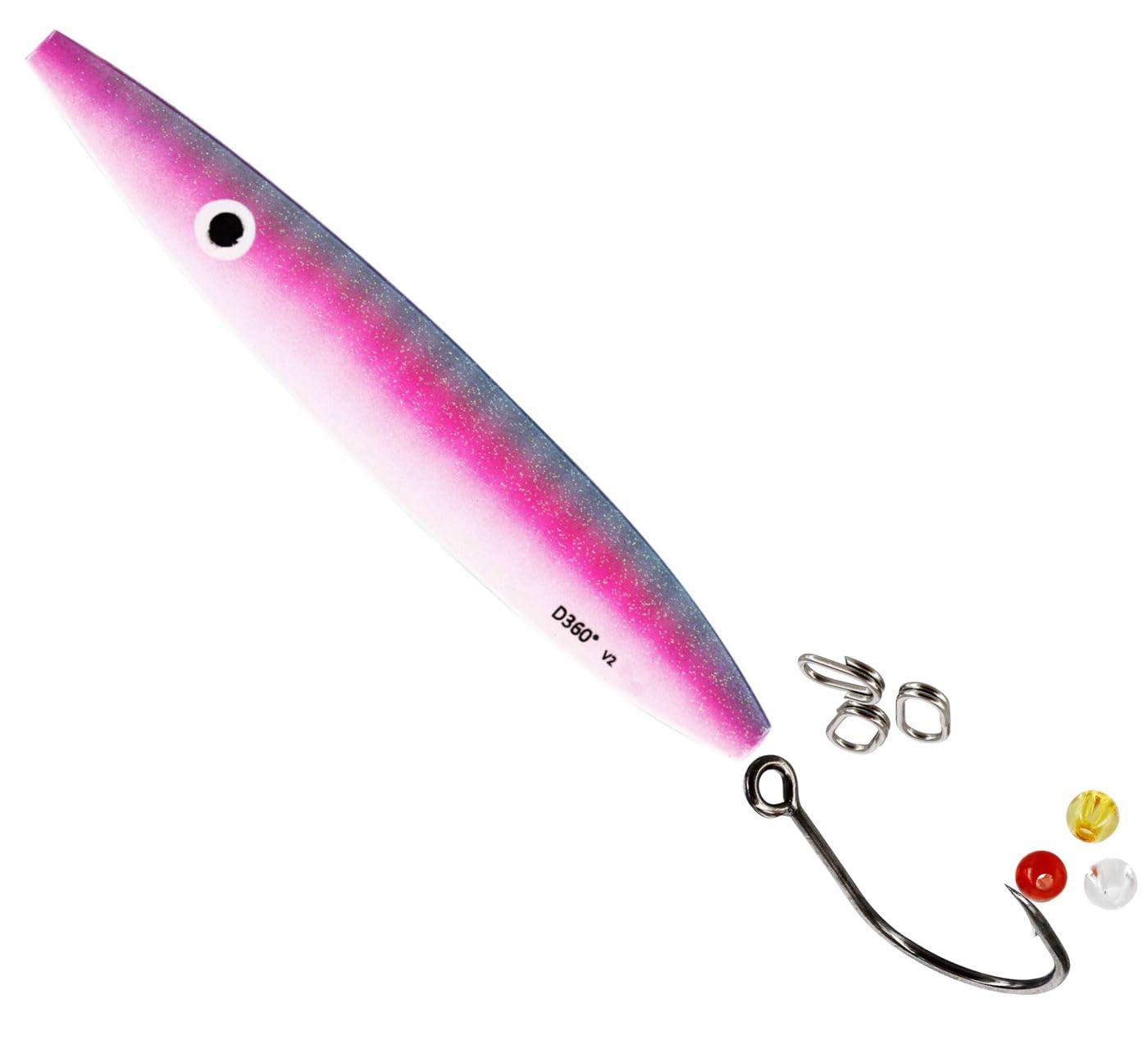 Westin D360° V2 10cm 22g - Meerforellenblinker, Farbe:UV Striped Pink von Westin