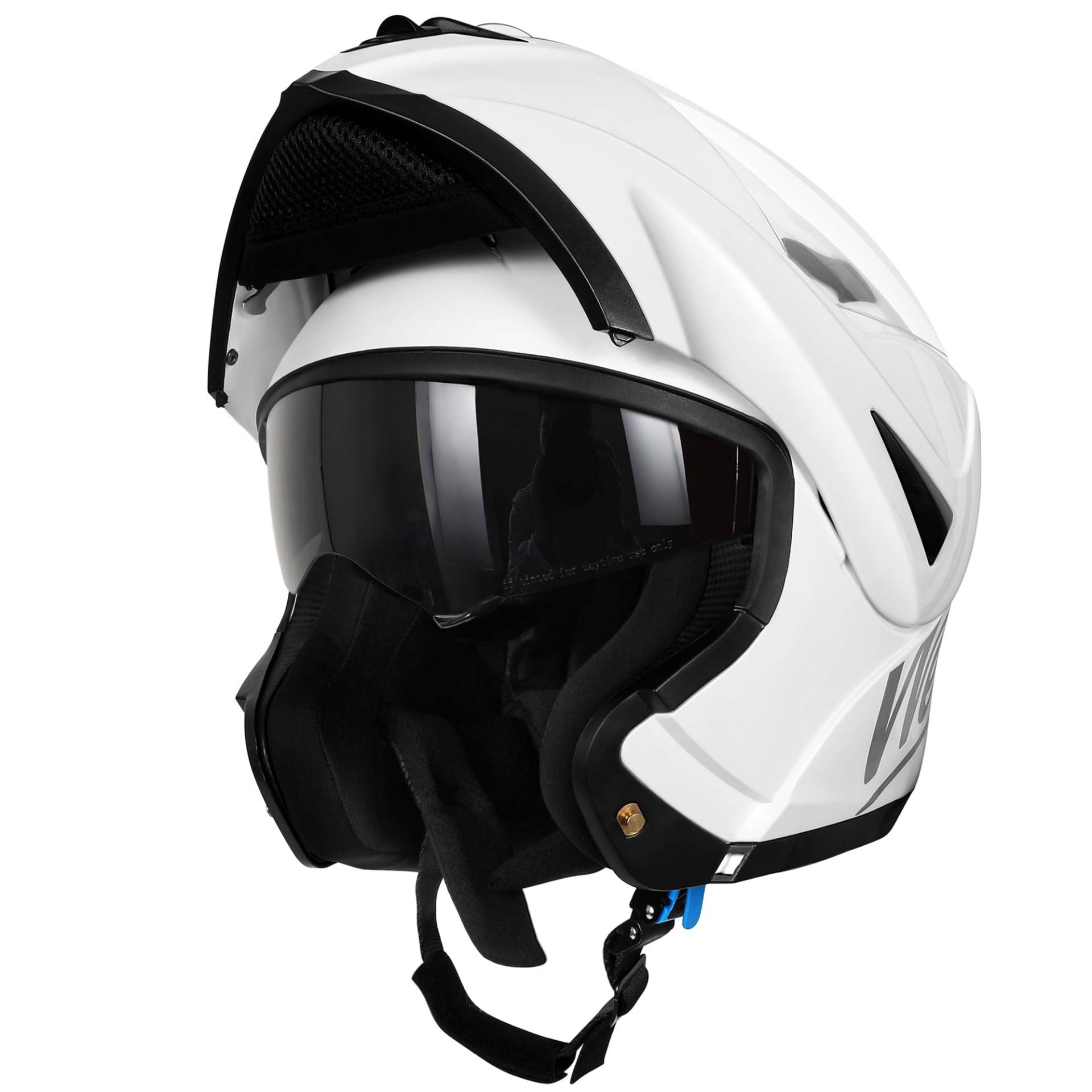 Westt Klapphelm Motorradhelm ECE-R 22.06 Zertifiziert Integralhelm für Damen und Herren Jethelm mit Kinnschutz Scooter Roller Moped Helm mit Sonnenblende und Visier von Westt