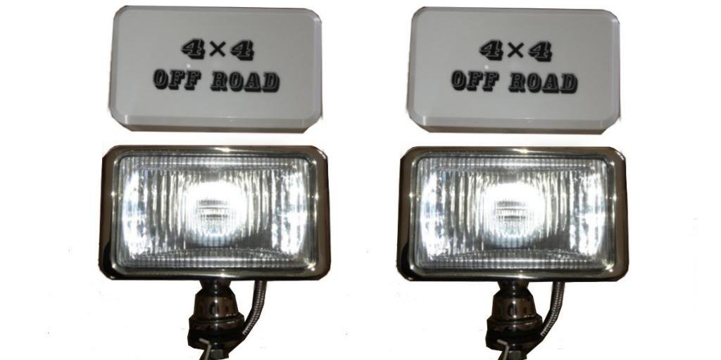 Chrom Edelstahl Spot Lampen Nebel Lampe EIN Bar Rolle Bar Kompatibel mit Ford SUV 4 x 4 Jeeps von Wheels N Bits