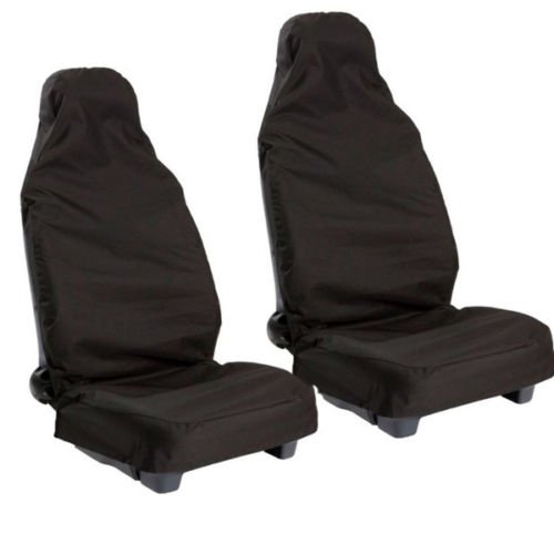 Wasser Geprüft, Heavy Duty Den täglichen Gebrauch Airbag Ready Sitzbezüge Schwarz Paar Kompatibel mit BMW 3,5,6,7,8 Series X1 X3 Z4 von Wheels N Bits