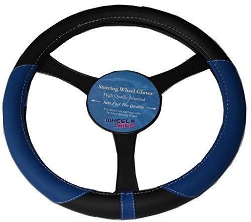 Wheels N Bits 37-39 cm Steuer Lenker Abdeckung Blau KA1325 Kompatibel mit BMW 3,5, 6,7, 8 Serie X6 X1 X5 X3 Z4 von Wheels N Bits