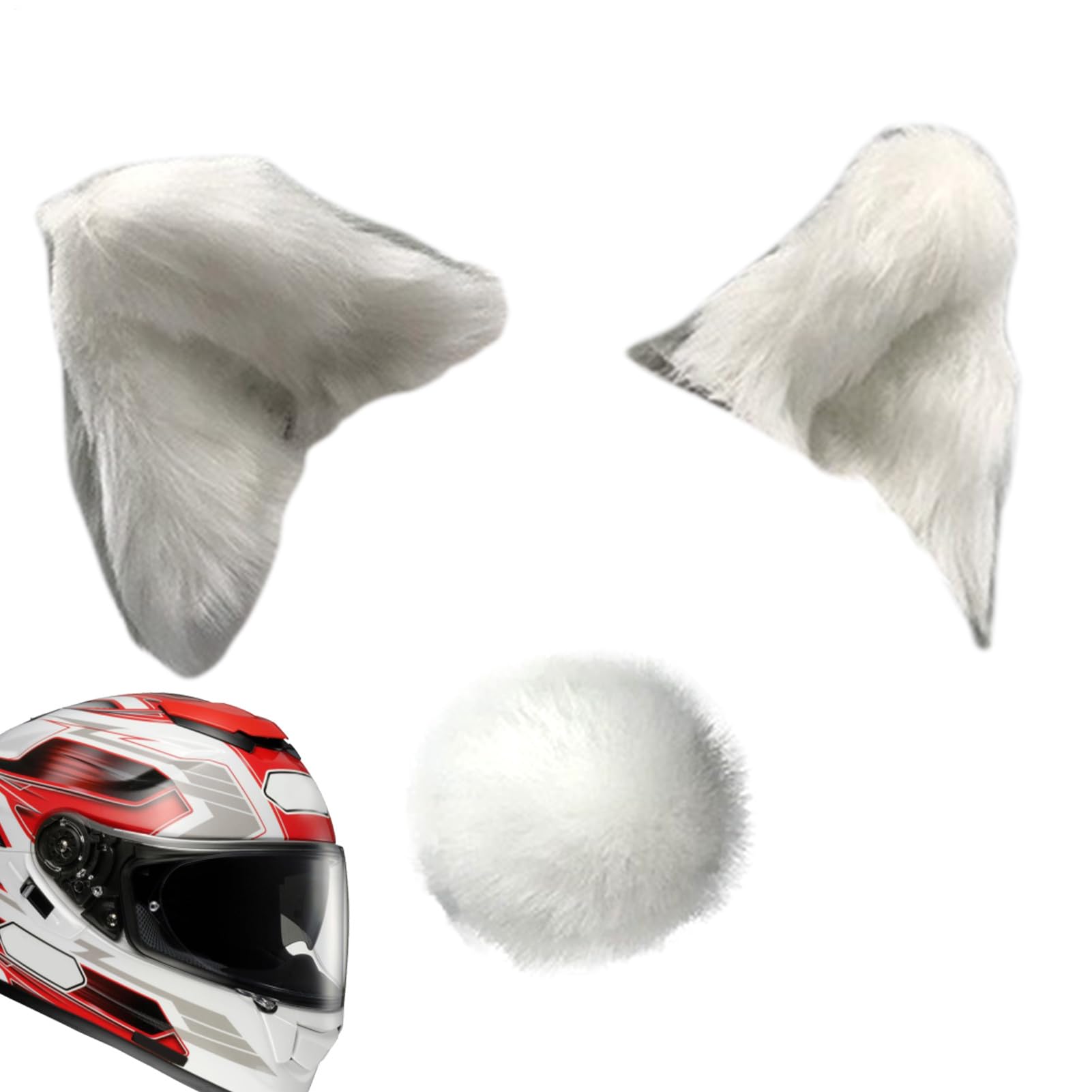 Motorrad -Kopfbedeckungs -Katzenohr - Helmzubehör, Kostümdekor | Klebstoff -Katzenohren für Helm, pelzige Helmohren für Cosplay, süßes Motorradhelmzubehör für Fahrer und Halloween -Outfits Motorrad -Kopfbedeckungs -Katzenohr - Helmzubehör, Kostümdekor | Klebstoff -Katzenohren für Helm, pelzige Helmohren für Cosplay, süßes Motorradhelmzubehör für Fahrer und Halloween -Outfits von Whnbuij