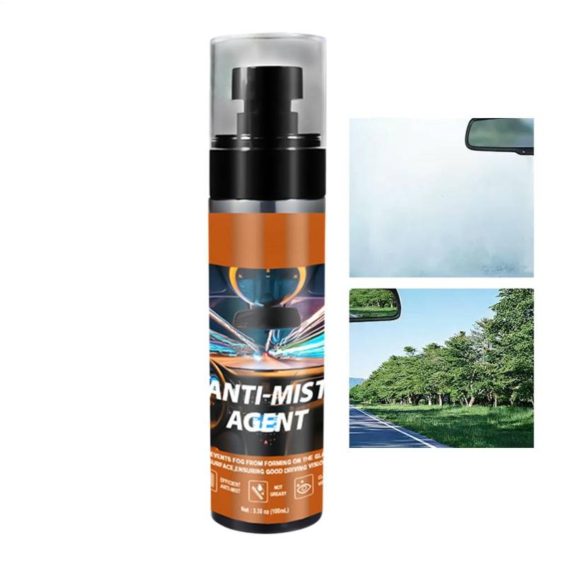 Scheibenenteiser Scheibenreiniger Auto Scheibenreiniger Antibeschlagmittel wasserabweisend | Antibeschlag-Spray für Auto Scheiben 100ml Scheibenreiniger Autoglas Scheibenreiniger Autoglas von Whnbuij