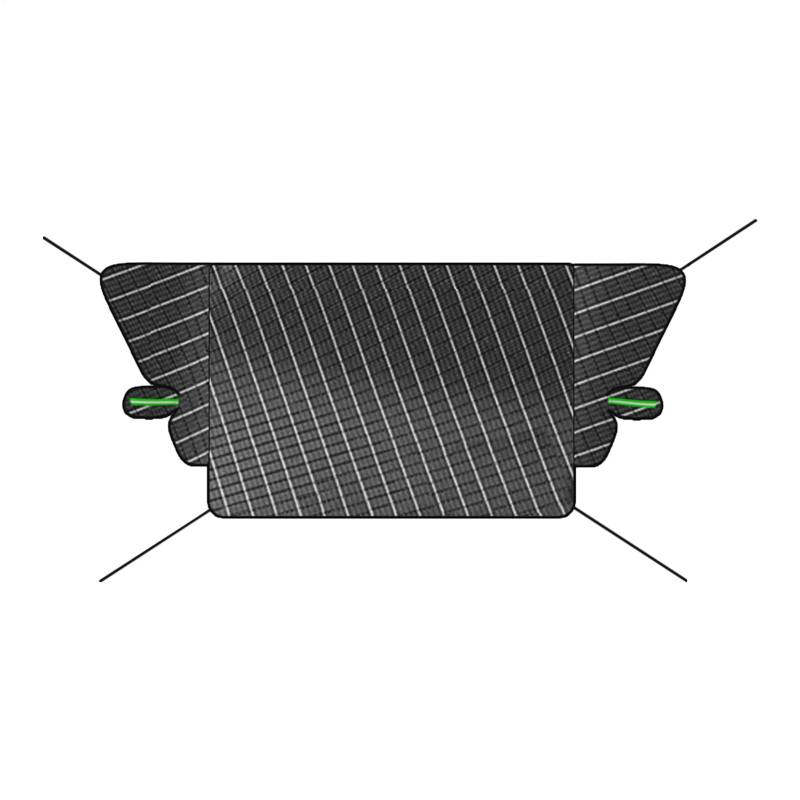 Whnbuij Windschutzscheiben-Abdeckung für , Windschutzscheiben-Eisabdeckung, wasserdichter Sonnenschutz für Frontscheibe, mit magnetischen Kanten, Winter-Autozubehör für SUVs, LKWs von Whnbuij