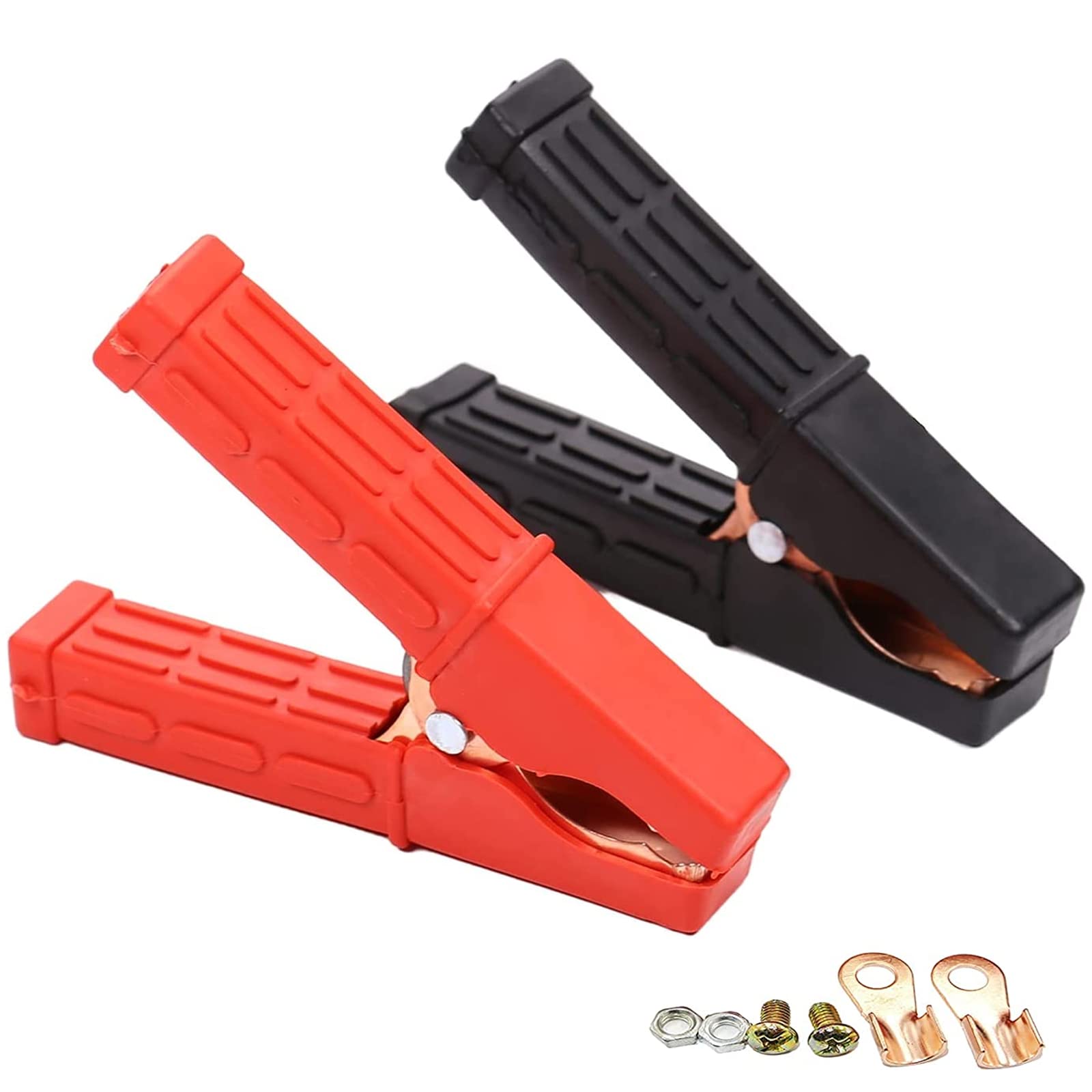 Whwolk 2PCS Krokodilklemme, Reines Kupfer Auto Batterie Ladegerät Klemmen Power Ersatz Batterie Krokodilklemmen Überbrückungskabel Klemme mit isolierten Stiefel Kunststoffgriff Whwolk 2PCS Krokodilklemme, Reines Kupfer Auto Batterie Ladegerät Klemmen Power Ersatz Batterie Krokodilklemmen Überbrückungskabel Klemme mit isolierten Stiefel Kunststoffgriff von Whwolk