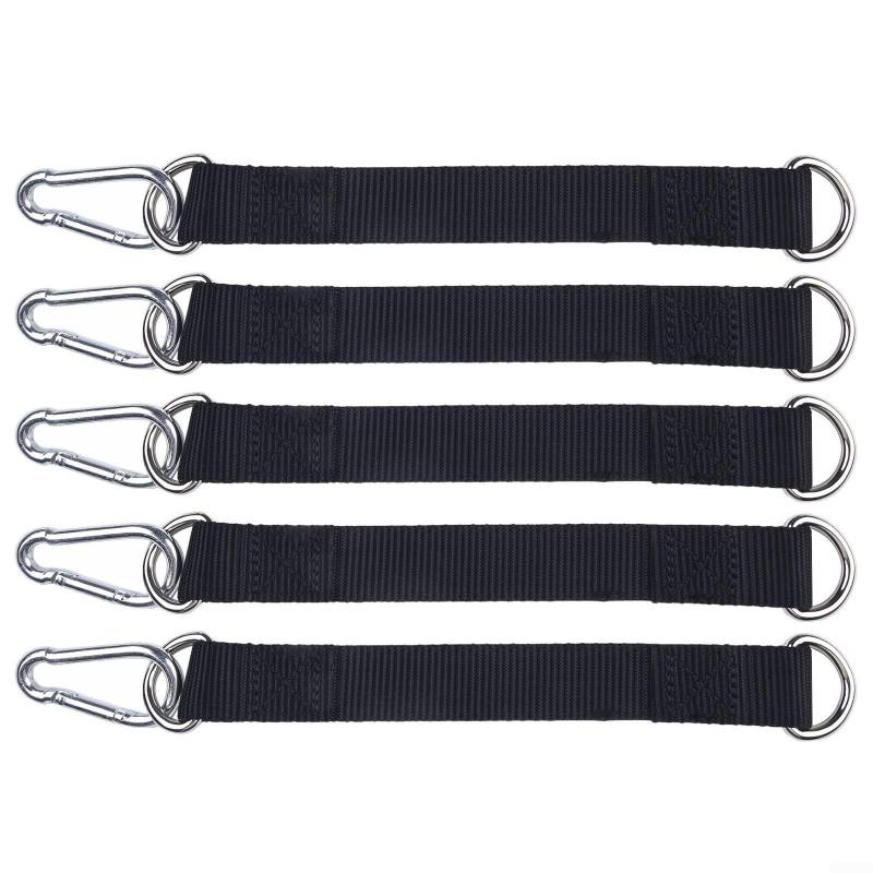 Multifunktionale Baumschaukelgurte mit robusten Haken für Fitnessstudio und Outdoor, 20 x 25 mm, 5 Stück von Whychstore