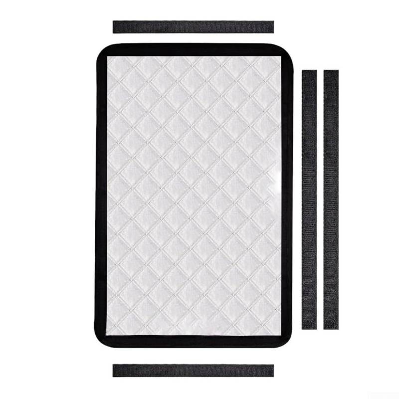 Wohnmobil-Sonnenschutz für Tür und Fenster, faltbarer Wohnmobil-Sonnenschutz, Windschutzscheibe, Verdunkelung, Duschvorhänge, Oxford-Stoff (Silber) von Whychstore
