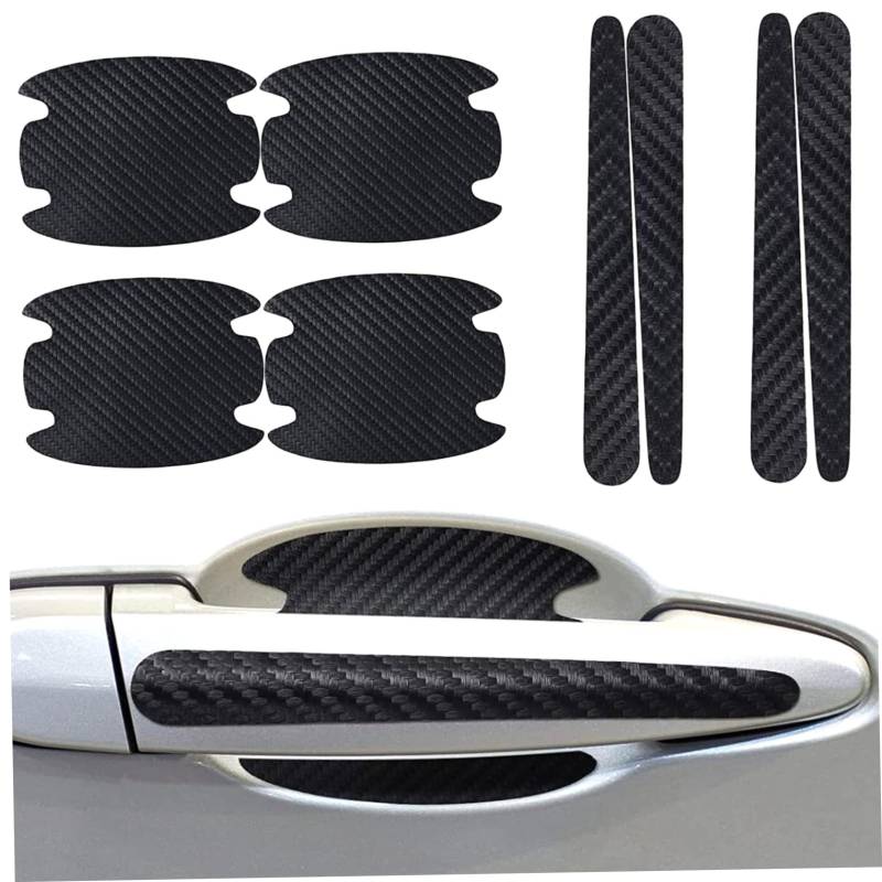 Autotür-Griffschutz, Autotürgriff Protektor 8pcs/Set Anti-Kollisions-Selbstklebstoff für SUV-LKW-RV, Schwarz, Schwarz von Whyzsjnclg