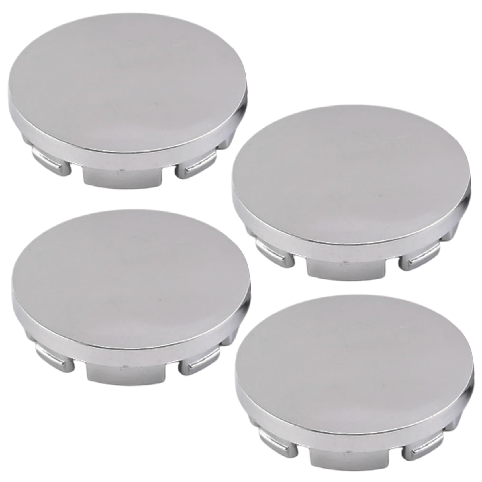 Mittelkappen, Radmitte -Kappen 4pcs 56 mm (2 Zoll) Common ABS für Felgen Ersatzstaubdicht für Automobile, Silber, Silber von Whyzsjnclg