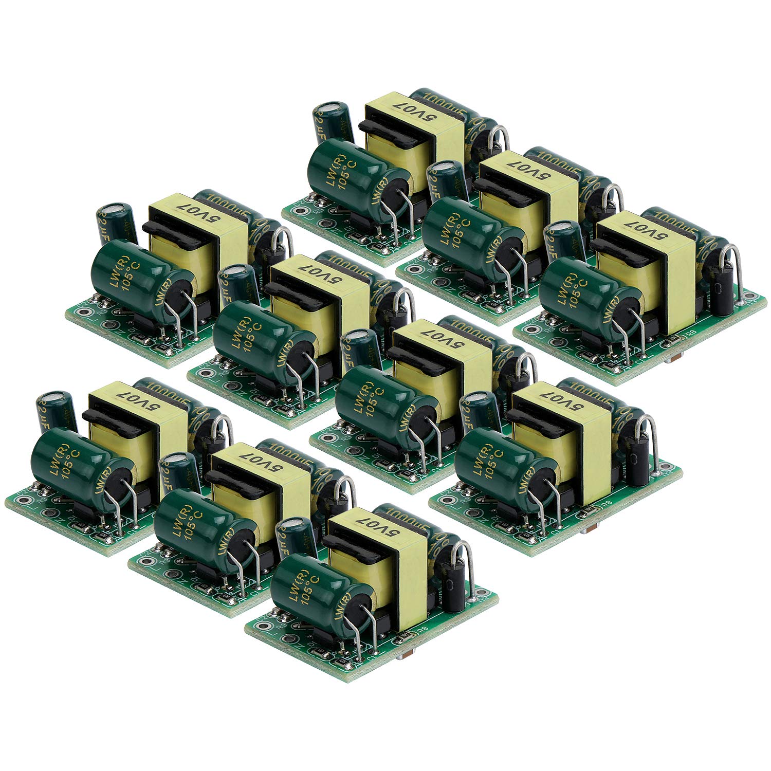 WiMas 10PCS AC-DC 5V 700mA 3,5W Buck-Wandler, Netzteil Spannungswandler, Netzteil-Step-Down-Modul 220V bis 5V WiMas 10PCS AC-DC 5V 700mA 3,5W Buck-Wandler, Netzteil Spannungswandler, Netzteil-Step-Down-Modul 220V bis 5V von WiMas