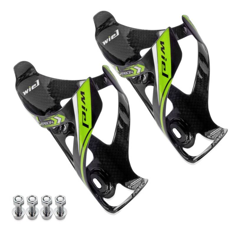 Wiel Flaschenhalter Fahrrad, MakeTheOne Voll Carbon Fiber Fahrradflaschenhalter Trinkflaschenhalter Lightweight Wasserflaschenhalter Flasche für MTB & Rennrad von Wiel