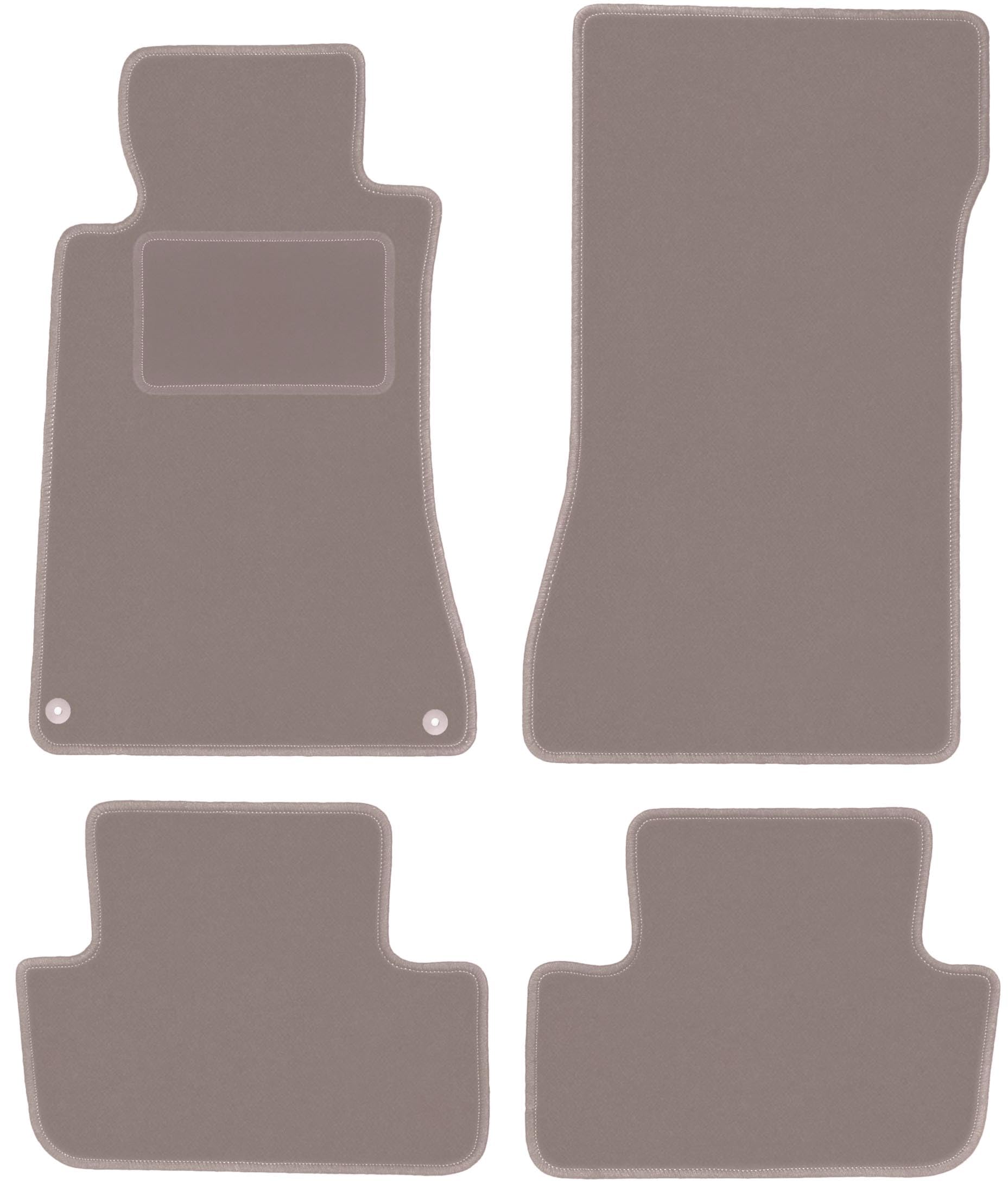 Wielganizator Automatte – Passend für Mercedes CLK W209 Coupe 1997-2009 – Velours – Autozubehör - Praktische Fußmatte Auto – 4-teilig - beige von Wielganizator