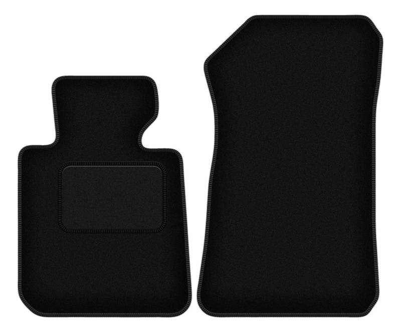 Wielganizator Automatte – Passend für BMW 1 E81 Schrägheck 2007-2012 – Velours – Autozubehör - Praktische Fußmatte Auto – 2-teilig - schwarz von Wielganizator