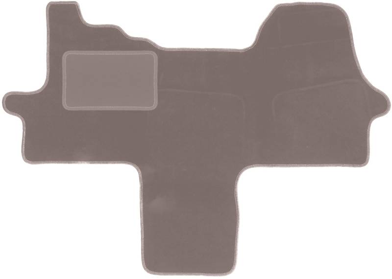 Wielganizator Automatte – Passend für Citroen Jumper III Lieferung 2014 - – Velours – Autozubehör - Praktische Fußmatte Auto – 1-teilig - beige von Wielganizator