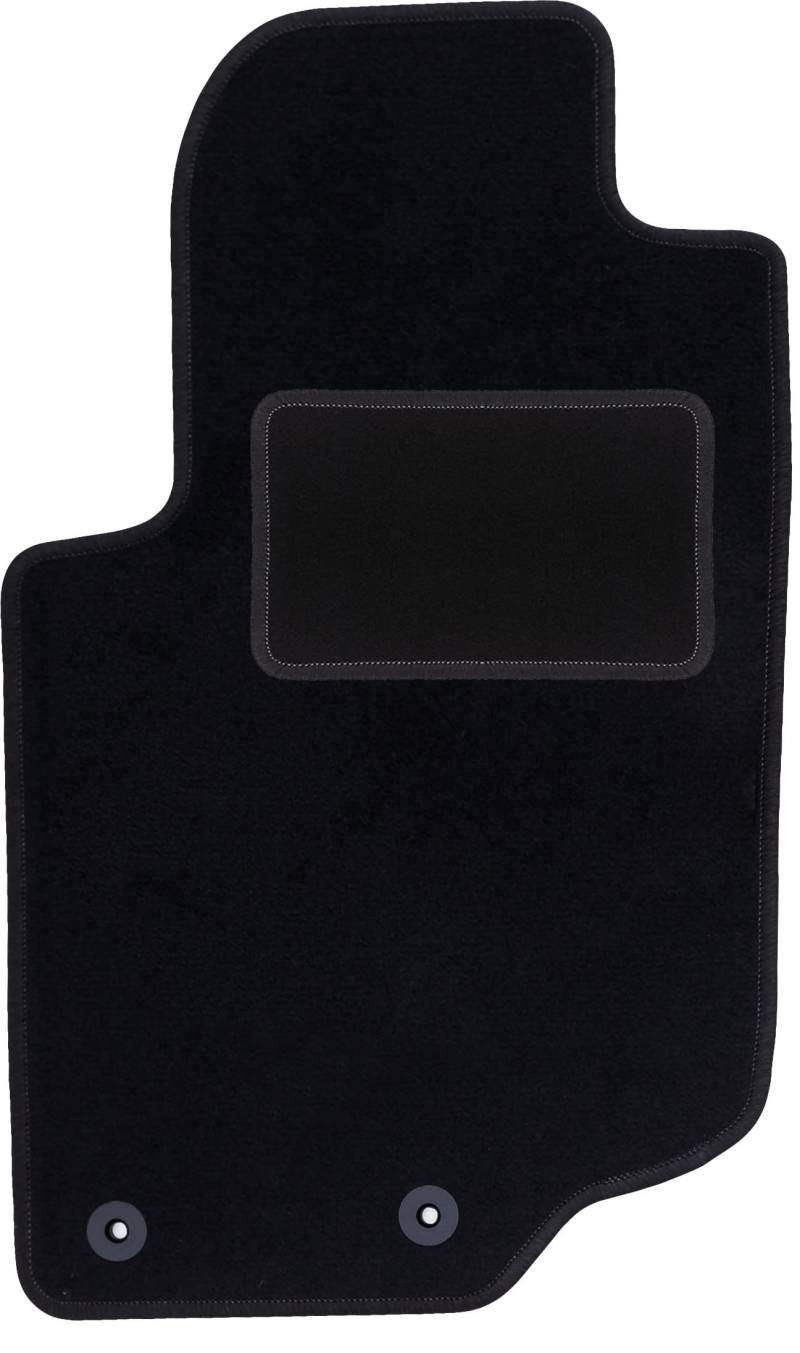 Wielganizator Automatte – Passend für Peugeot 207CC Coupé, Cabrio 2006-2012 – Velours – Autozubehör - Auto Fußmatten – Fußmatte Auto – 1-teilig - schwarz von Wielganizator