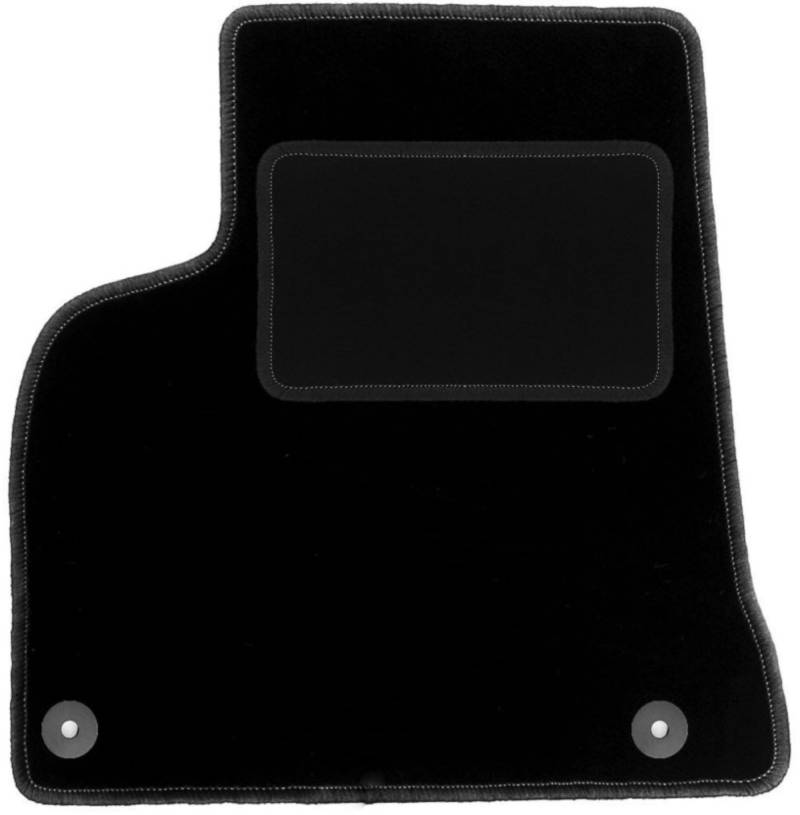 Wielganizator Automatte – Passend für Peugeot 5008 I 7 Personen 2009-2017 – Velours – Autozubehör - Praktische Fußmatte Auto – 1-teilig - schwarz von Wielganizator