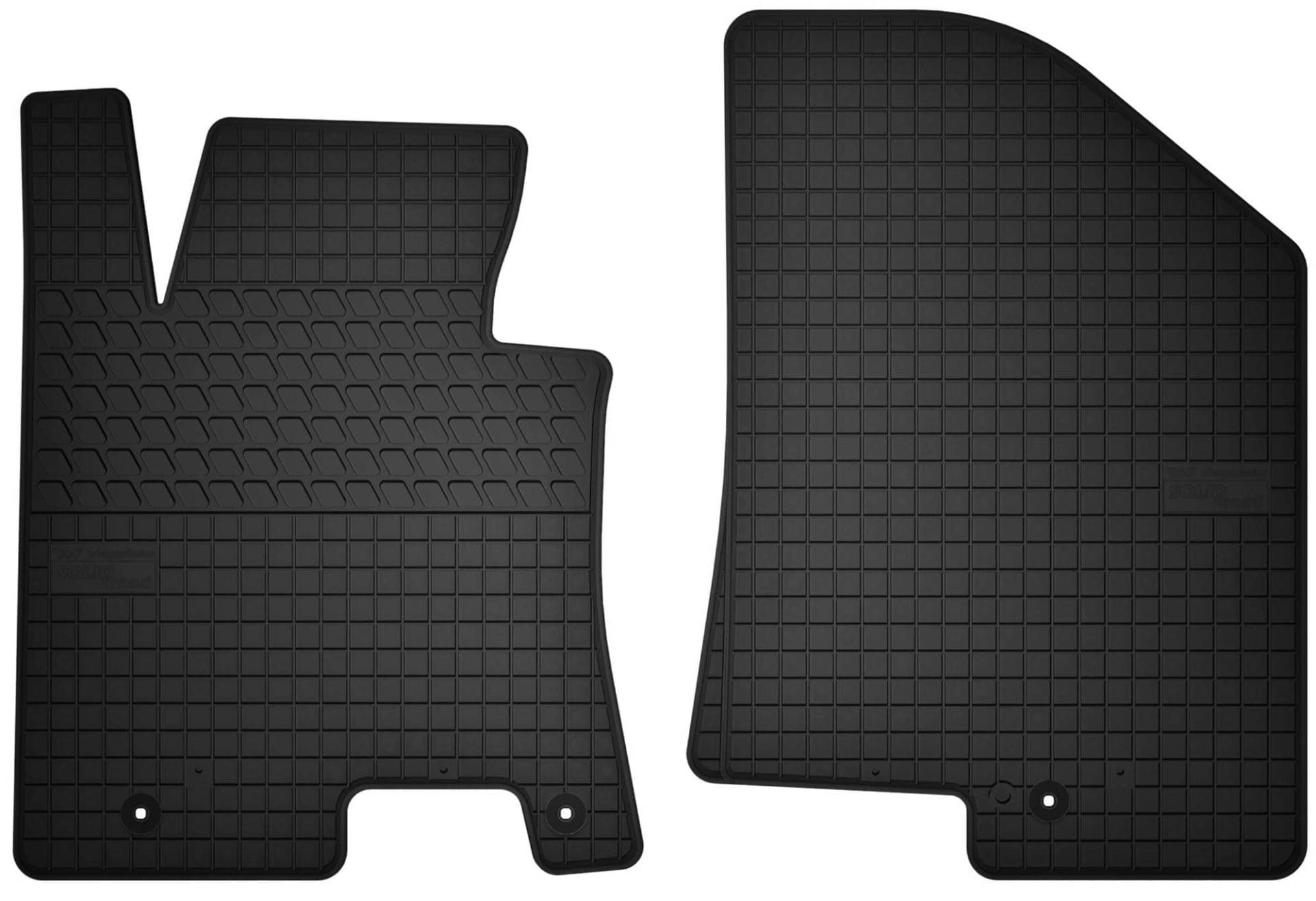 Wielganizator Automatten-Set – Passend für Hyundai i30 II (2011-2017) – Gummimatten – Autozubehör – Auto Fußmatten – 2-teilig – Schwarz von Wielganizator