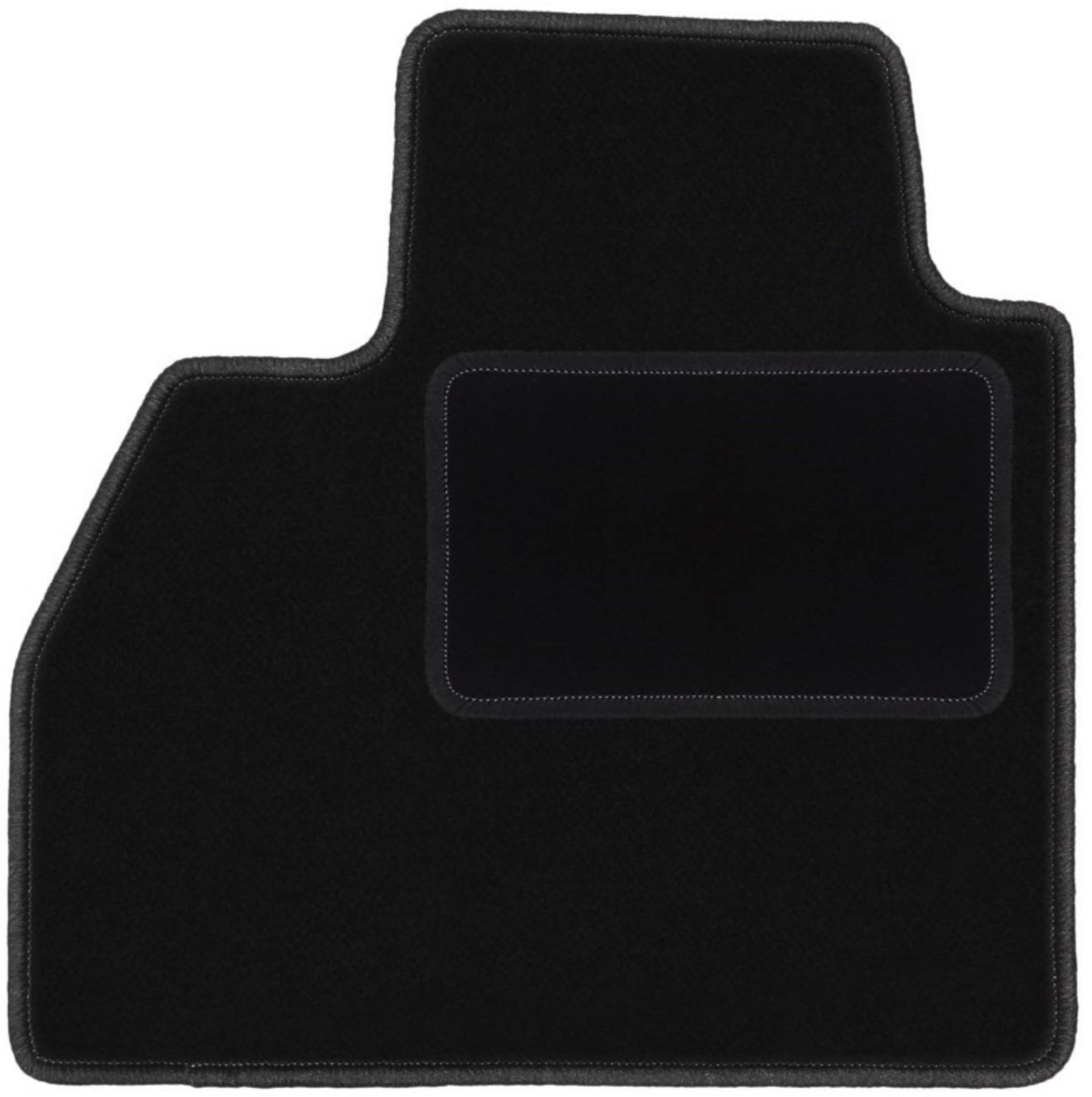 Wielganizator Fahrer Fußmatte Velours passend für Renault Kangoo II (2013-) kombivan Fahrerseite Fahrermatte Veloursfussmatte Schwarz 1-teilig - Passgenau von Wielganizator