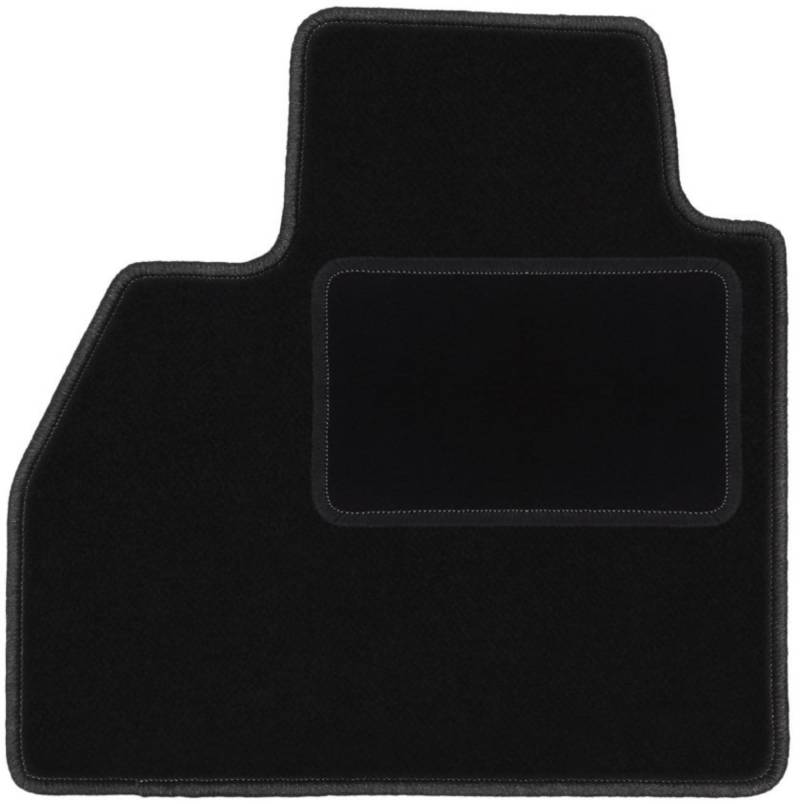 Wielganizator Fahrer Fußmatte Velours passend für Renault Kangoo II (2013-) kombivan Fahrerseite Fahrermatte Veloursfussmatte Schwarz 1-teilig - Passgenau von Wielganizator