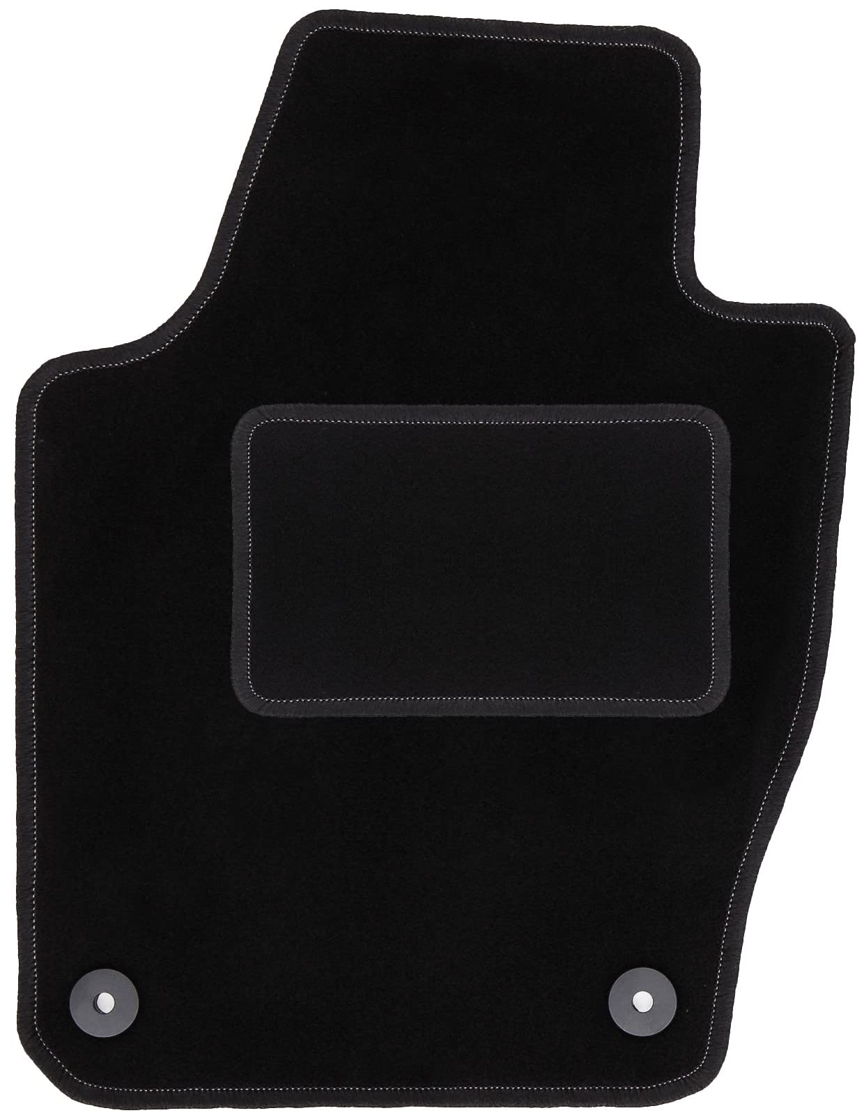 Wielganizator Automatte – Passend für Skoda Fabia III Schrägheck, Kombi 2014- – Velours – Autozubehör - Auto Fußmatten – Fußmatte Auto – 1-teilig - schwarz von Wielganizator