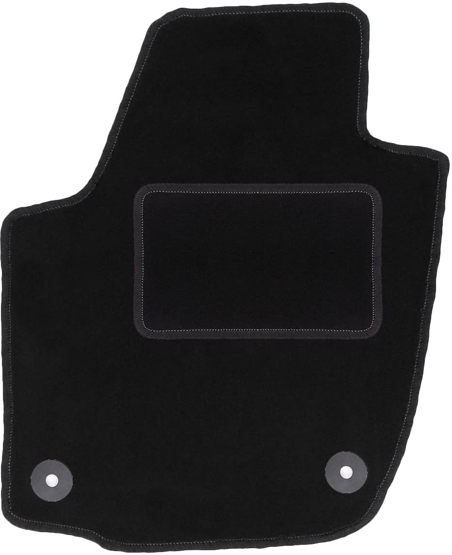 Wielganizator Automatte – Passend für Skoda Rapid Liftback, Limousine, Spaceback, Kombi 2013-2019 – Velours – Autozubehör - Auto Fußmatten – Fußmatte Auto – 1-teilig - schwarz von Wielganizator