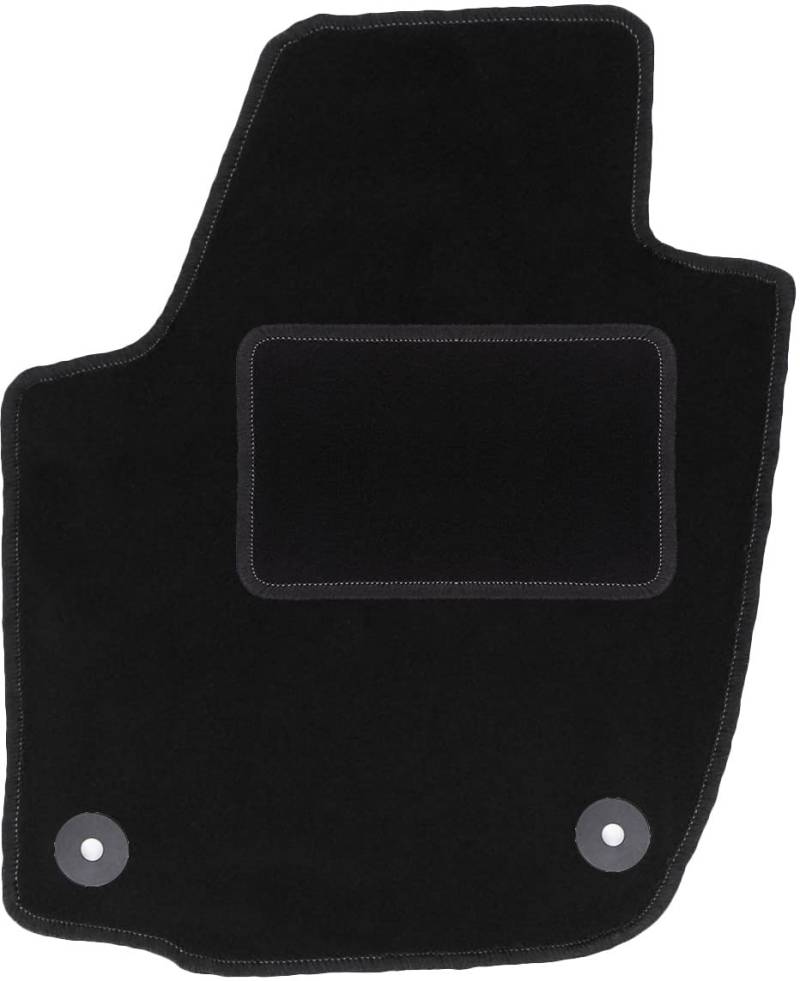 Wielganizator Automatte – Passend für Skoda Rapid Liftback, Limousine, Spaceback, Kombi 2013-2019 – Velours – Autozubehör - Auto Fußmatten – Fußmatte Auto – 1-teilig - schwarz von Wielganizator