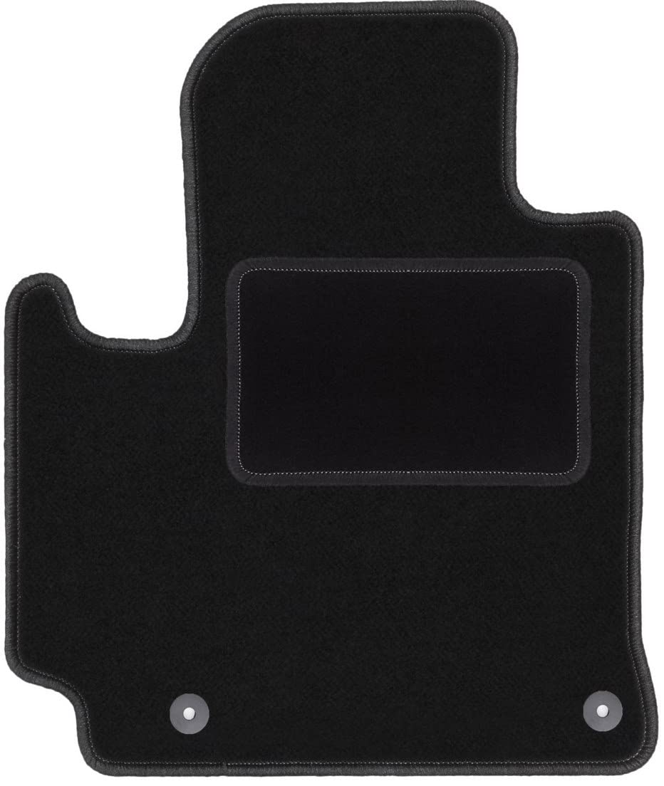 Wielganizator Fahrer Fußmatte Velours passend für Toyota RAV4 II 2WD (2001-2005) 5-drzwi Fahrerseite Fahrermatte Veloursfussmatte Schwarz 1-teilig - Passgenau von Wielganizator