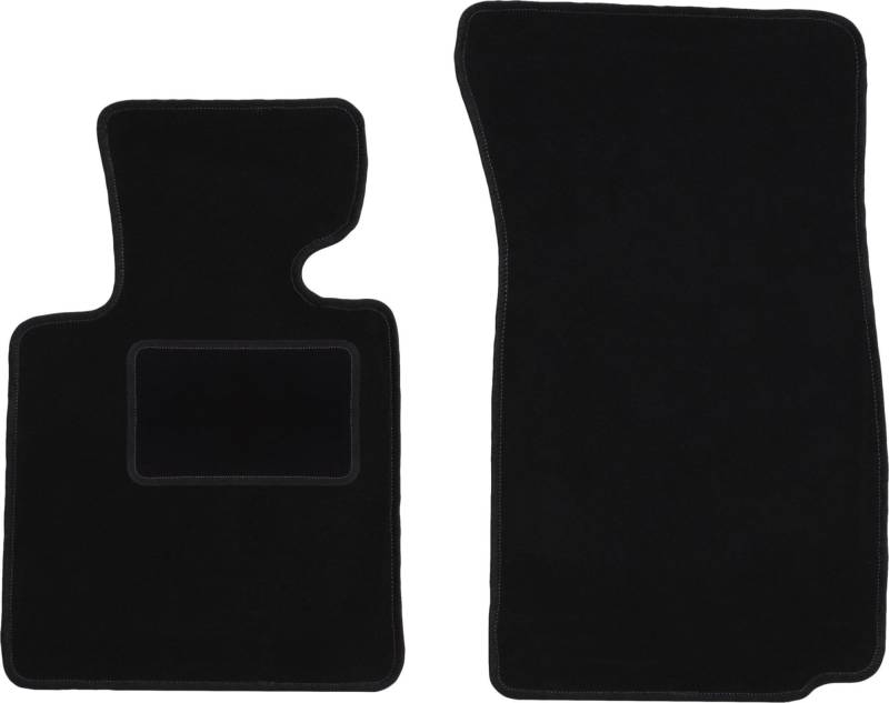 Wielganizator Fußmatten Satz passend für BMW Z4 E85 (2002-2008) Cabrio Auto Velours Autoteppiche Schwarz Automatten Set 2-teilig - Passgenau von Wielganizator