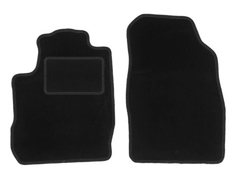 Wielganizator Fußmatten Satz passend für Ford StreetKa (2003-2006) Cabrio Auto Velours Autoteppiche Schwarz Automatten Set 2-teilig - Passgenau von Wielganizator