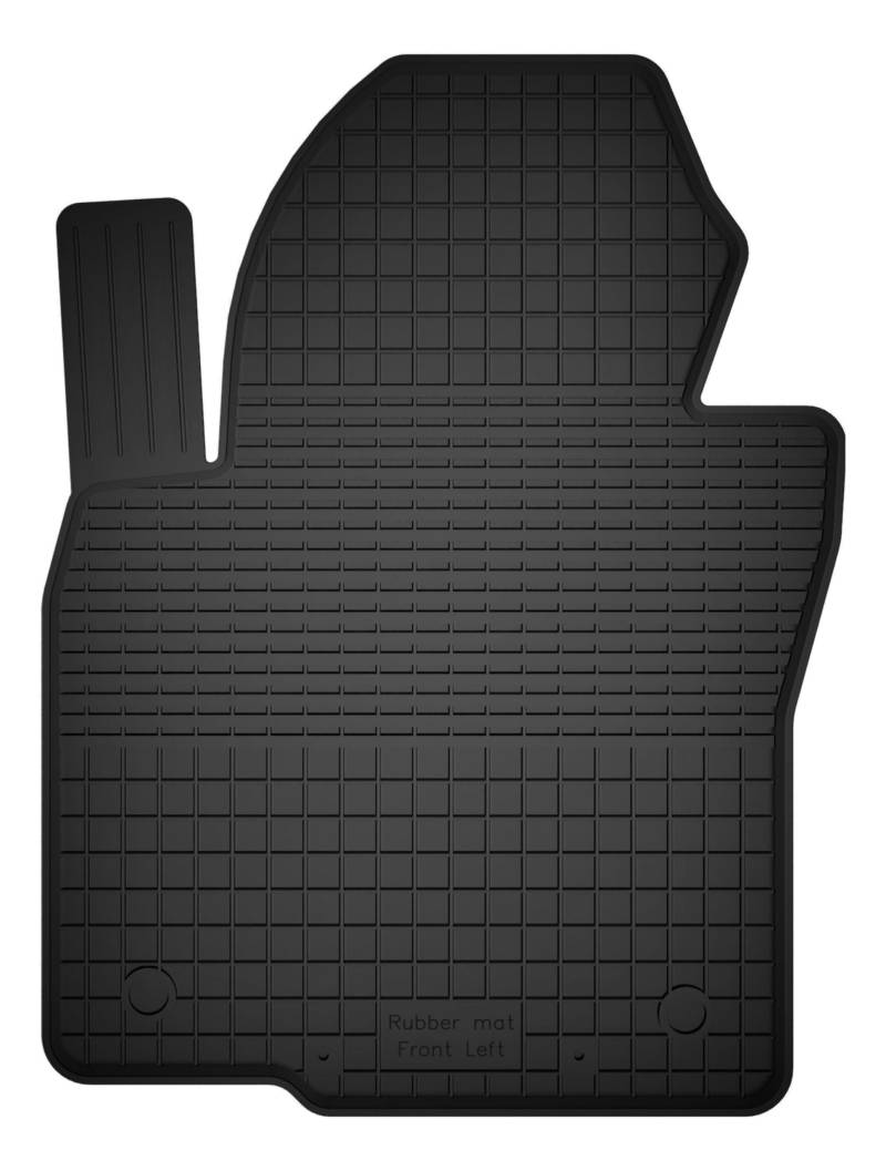 Wielganizator Gummimatte Fahrerseite passend für Mini Cooper F57 (2014-) Cabrio | bessere Passform als universelle Matten | Schwarz | Hergestellt in Polen von Wielganizator