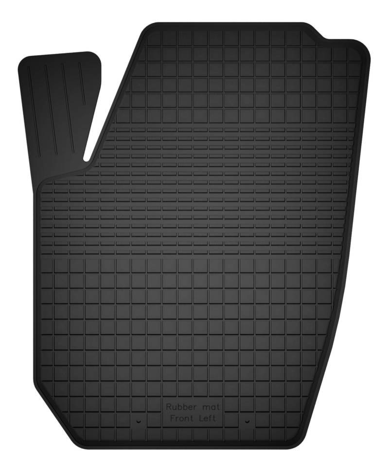 Wielganizator Gummimatte Fahrerseite passend für Skoda Fabia II (2007-2014) Schrägheck, Kombi | bessere Passform als universelle Matten | Schwarz | Hergestellt in Polen von Wielganizator